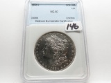 Morgan $ 1884-S NNC Mint State (Rare in Uncirculated)