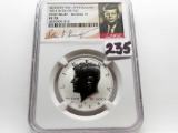 Kennedy Half $ 2014W Silver High Relief Reverse Proof NGC PF70