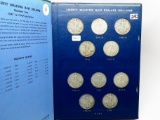 Whitman Walking Liberty Half $ Album, 1941D-47D, 20 Coins, some repeat dt, avg F & up
