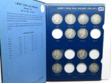 Whitman Barber Half $ Album, 1907-15S, 16 Coins, avg G (07PDOS, 08DO, 09PS, 10S, 11S, 12, 13PD, 14S,