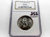 1937D Texas Commemorative Half $ NGC MS66
