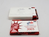 2 US Silver Proof Sets: 2005, 2007