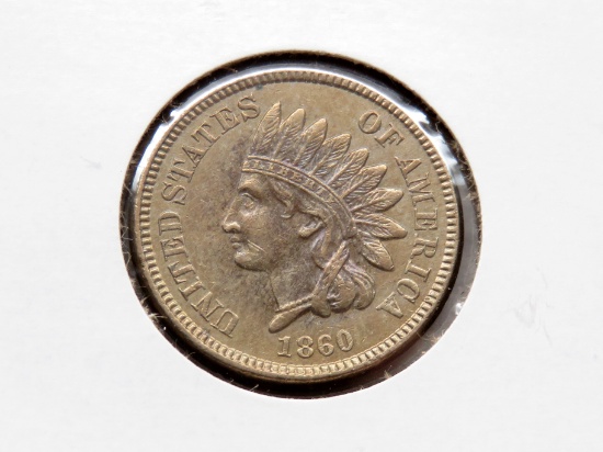 Indian Cent 1860 AU