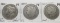 3 Morgan $, 1898-S EF (Defaced); 1899-S VG; 1900-S Good