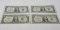 4-$1 Silver Certificates F-VF: 1935C, 35D, 35F STAR-FR1615, 57