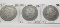 3 Morgan $ Very Good, 1897-O; 1898-O (Defaced); 1899-O