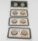 4 Littleton 2-$1 Coin Sets Unc: 3-1999 SB Anthony & 2000 Sacagawea; 2009 PD Sacagawea Set