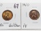 2 Lincoln Cents: 1930 CH BU RB, 1940 Proof