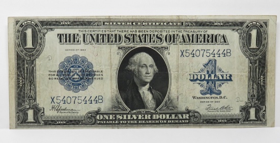 $1 Silver Certificate 1923 "Horse Blanket" FR237, SN X54075444B, F