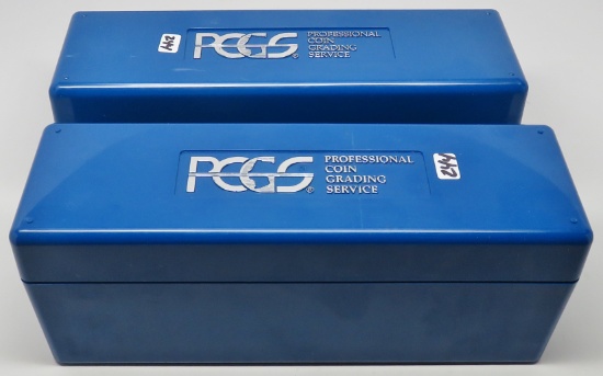 2 PCGS coin boxes holds 20 slabs each