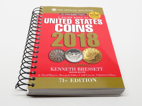 2018 NEW Spiral Bound Official Red Book Guide of US Coins