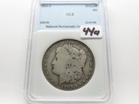 Morgan $ 1893-O NNC Very Good (Semi Key)