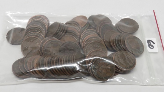 100 Indian Cents mixed dates