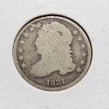 Capped Bust Dime 1831 G/AG