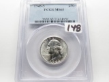 Washington Quarter 1948-S PCGS MS65 (Box has small chip)