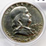 Franklin Half $ 1958D Unc