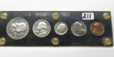 1954 US Proof Set in Capitol Plastic, some toning