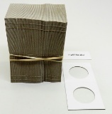 100 New Cardboard 2x2 Holders, Half Dollar