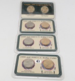 4 Littleton 2-$1 Coin Sets Unc: 3-1999 SB Anthony & 2000 Sacagawea; 2009 PD Sacagawea Set