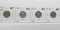 4 Buffalo Nickels, 1913 Var.1 VF; 15-D VG; 16-D VG; 17-D VG