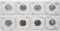 8 Washington Quarter Proof: 1957, 60, 61, 63, 64, 70S, 74S, 93S Silver