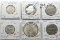 6 Silver World Wildlife Coins: 1954 Australia 1Sh, 76 Cayman Islands PF 50c, 39 Ireland Florin, 34 M