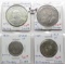 4 Arabian Silver: 1968 Bahrain 500 Fils, 76 Kuwait 2 Dinars, 37 Syria 25 Piastres, 29 Syria 50 Piast