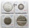 4 Arabian Silver: 1980 Egypt 1 Pound, 29 Iran 2000 Dinars, 38 Iraq 50 Fils, 72 Iran 1 Dinar PF