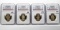 2007-S Presidential $ 4 coin set NGC PF70 Ultra Cameo