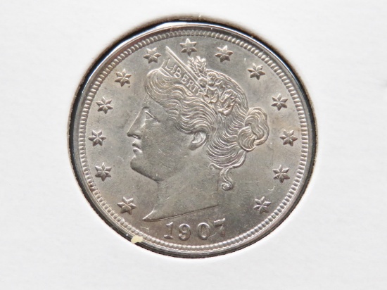 Liberty Head V Nickel 1907 UNC