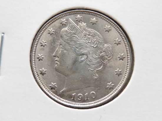 Liberty Head V Nickel 1910 BU