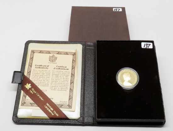 $100 Canada Gold Elizabeth II 22 Karat 15.551 grams (1/2 Troy oz.)