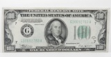 $100 FRN Chicago 1934B, SN G10692783A, AU
