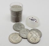 22 Silver Franklin Half $; 21-1954-D & 1- 1954-S
