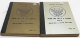 2 Type set books Library of Coins, Part 1- 17 coins & Part 2 no coins