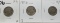 3 Buffalo Nickels: 1919 VF, 1919D G, 1919S G