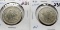 2 Silver Mexican 1 Peso: 1923 BU, 1927 (low mintage)  AU