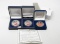 3 Colorized Silver American Eagles, each boxed: 2-1999, 2000