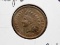 Indian Cent 1865 fancy 5 EF light corr