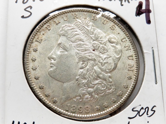 Morgan $ 1898S Unc scrs toning