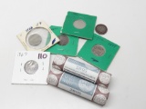 Nickel Mix: 2 Mint Rolls 2005 (Buffalo P & D); 4 Shield (66, 2-67, 69); 2 Liberty ()90, 02)