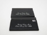 2 US Silver Proof Sets: 1996, 1998