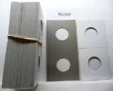 100 New Cardboard 2x2 Holders, Nickel
