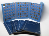 5 Whitman Lincoln Cent Folders, Total 185 Coins (109 Wheat, 1902 Indian, most dt/mm unchecked by us