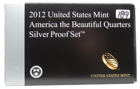 2012 S Proof - 5 25¢ Silver