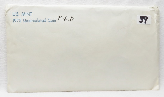 1975 Mint P-D (Face $3.83)  W/1976 Quarter; Half; Dollar