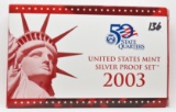 2003 S Proof Silver 10 coins