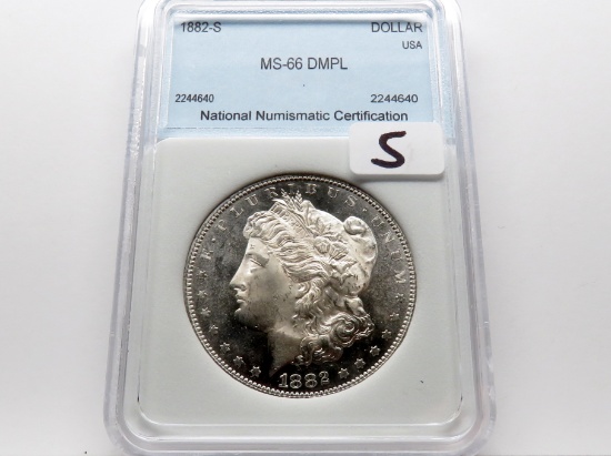 Morgan $ 1882-S NNC CH Mint State DMPL