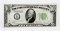 $10 FRN Chicago 1928B light green seal, SN G40462502A, AU+