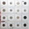 16 Netherlands Coins, no repeat, some silver, 1849-1941